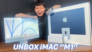 UNBOX iMAC “M1” ĐẦU TIÊN Ở VN MÀU SIÊU ĐẸP  GIÁ TỪ 34 TRIỆU [upl. by Lashonda]