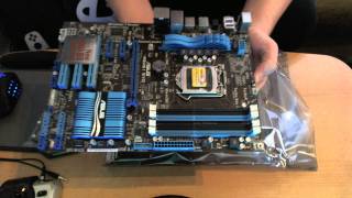 ASUS P8H61 EVO New H61 B3 Revision  Unpacking [upl. by Atikehs]