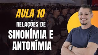 AULA 10  RELAÇÕES DE SINONÍMIA E ANTONÍMIA [upl. by Nylrahs661]