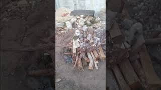 What the fire pit for the Mayanroasted tamales looked like before burning [upl. by Nhaj]