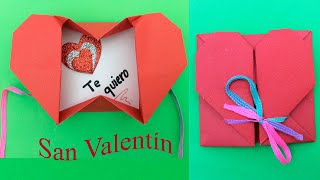 Detalles para el 14 de febrero carta corazón💗Regalos para San Valentín ideas for valentines day [upl. by Ardnal260]