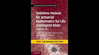 Solutions Manual for Actuarial Mathematics for Life Contingent Risks International Series on Actua [upl. by Itsuj]