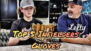 My Top 5 Infielder Baseball Glove Recommendations [upl. by Gisser]