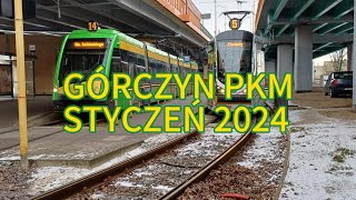 Tramwaje i autobusy na Górczynie Styczeń 2024 [upl. by Analaf]