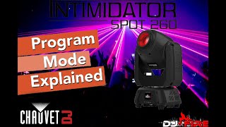 Chauvet Intimidator 260 Masterslave amp Program Modes [upl. by Ellatsyrc]