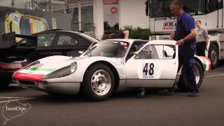 Porsche 904 Carrera GTS classic racer on the Nürburgring Nordschleife [upl. by Grani]