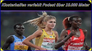 Klosterhalfen verfehlt Podest über 10 000 Meter zdf live [upl. by Talich253]