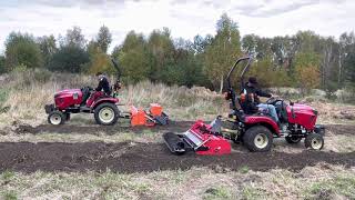 Czy traktor hydrostatyczny 22KM da radę z glebogryzarka sb145  Yanmar SA 221  424 który wybrać [upl. by Osner585]