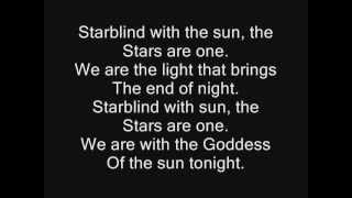 Iron Maiden  Starblind Lyrics [upl. by Esiuole]