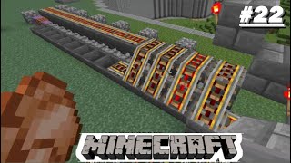 FINALLY I BUILD RAIL IN MINECRAFT  MINECRAFT GAMEPLAY 22 [upl. by Ytirev]