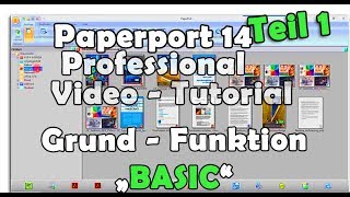 Grundfunktionen Paperport 14 professional Tutorial DMS Basic Features Paperport 14 Professional [upl. by Einafets437]