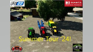 FS22 Westbridge Hills quotUS Summer tour starts nowquot FarmingSimulator22 [upl. by Anilemrac152]