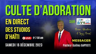 Culte dAdoration en direct des studios du MEODH en Haïti 161223 [upl. by Naeloj]