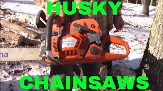 Husqvarna 562XP amp T540XP Review  Cutting a Tree Demonstration [upl. by Handler87]