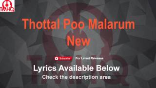 Thottal Poo Malarum Remix Karaoke New Lyrics [upl. by Virgie]