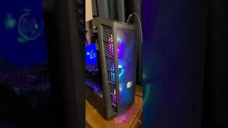 First pc build coolermaster mb311l idle sound test 7 120mm fans [upl. by Eille692]