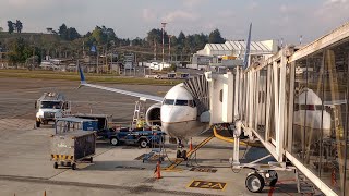 Copa Airlines Star Alliance CM156 PTYMDE Cruise Approach and Landing in Medellin [upl. by Haelahk]