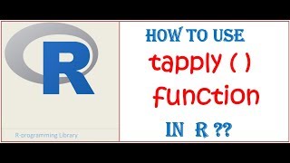 tapply  function in R  R programming tutorials [upl. by Bilat247]