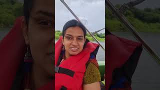 Muttukadu boating with family dayout motorboat rainyday funtime [upl. by Enoek]