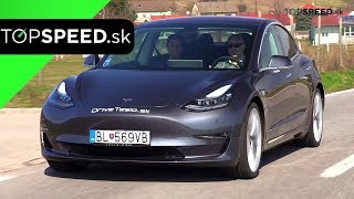 PRVÁ JAZDA Tesla Model 3  Maroš ČABÁK TOPSPEEDsk [upl. by Thera351]