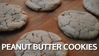 3 INGREDIENT PEANUT BUTTER COOKIES  Student Recipe [upl. by Simonette]