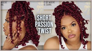 DIY Short Passion Twist At Home  No Crotchet StepbyStep  Naturally Sunny [upl. by Ycart336]