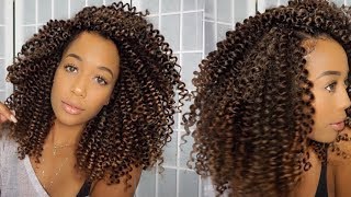 How To Install Curly Water Wave Crochet Braids l ONLY 2 HOURS [upl. by Sekofski]