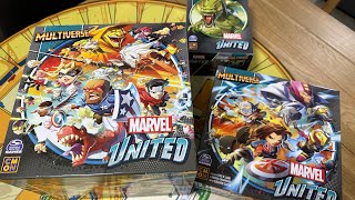 Marvel United Multiverse Unboxing  Core Set Iron lad Fin Fang Foom and Promos [upl. by Igic]