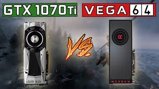 GTX 1070 Ti vs RX Vega 64  4K 1440p amp 1080p Comparison [upl. by Yehus]