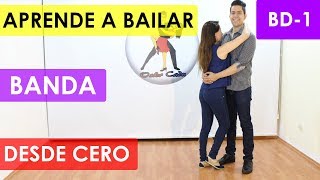 COMO BAILAR BANDA  PASO BÁSICO [upl. by Odranreb126]