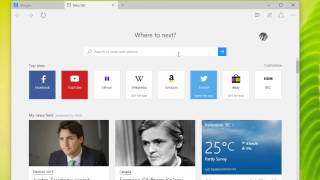 Windows 10  Setting New Tab Options and Search Providers in Edge [upl. by Shaya]