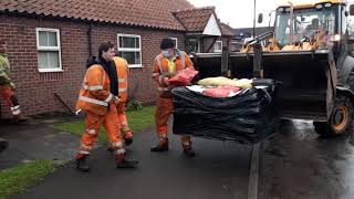 Flood Preparations At Fishlake 19th January 2021 [upl. by Mikel]