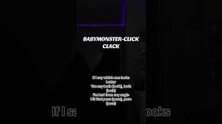 click clack babymonster cover🖤 babymonster clickclack babymonsters kpopsongcover kpop [upl. by Andonis]