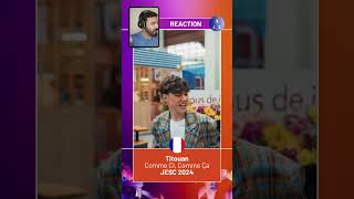 FRANCE 🇫🇷 JUNIOR EUROVISION 2024  Titouan  quotComme Ci Comme Çaquot  REACTION [upl. by Attwood]