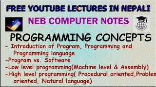 Programming Language and its Types in Detail  NEB XI Computer Notes  UNIT 5 [upl. by Ybrad]