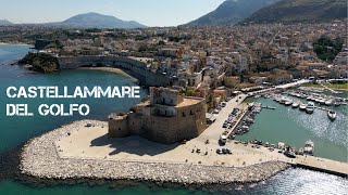 Castellammare Del Golfo Sicily Italy by drone 4K [upl. by Emmons]