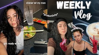 🖤 WEEKLY VLOG dinner vlog grwm deep cleaning errands days in my life morning routines amp more ♡ [upl. by Attenauq]