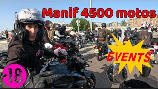 🔞🚨 La team a la manif de Rouen 4500 motos 🏍️ [upl. by Aggappora]