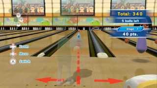 Wii Sports Club Bowling  Spare Pickups Training  2630 Points Platinum Medal [upl. by Bevan]