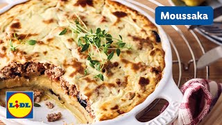 Griechische Moussaka  Traditionelles Moussaka Rezept  Lidl Kochen [upl. by Spector]