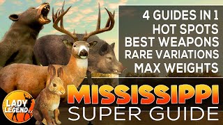 Mississippi SUPER GUIDE Pt2 Whitetail Wild Hogs Cottontails amp Black Bears  Call of the Wild [upl. by Arch]