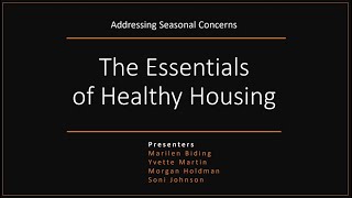 The Essentials of Healthy Housing [upl. by Bull]