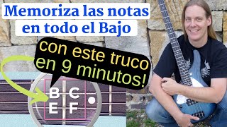 Aprender las notas en el Bajo fácil y rápido con un simple truco [upl. by Kendy]