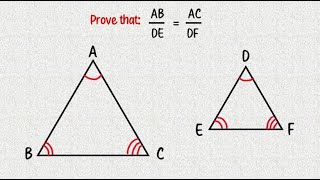 Equiangular Triangles are Similar Proof [upl. by Kcirtapnhoj]