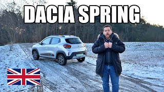 Dacia Spring  The Cheapest EV ENG  Test Drive and Review [upl. by Maridel]