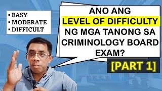 LEVEL OF DIFFICULTY OF CLE BOARD QUESTIONS Part 1  Criminology Talks [upl. by Gayn]