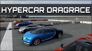 ULTIMATE HYPERCAR DRAGRACE  Chiron ONE1 Regera Venom GT amp more  Forza Motorsport 7 [upl. by Nekal144]