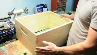 Assembling a standard bee hive box [upl. by Yrrat]