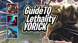 Simple guide to Lethality yorick toplane league of legends [upl. by Eleonora619]