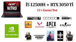 İntel İ5 12500H  RTX 3050 Tİ LAPTOP  12 GAME TEST [upl. by Humfrey912]